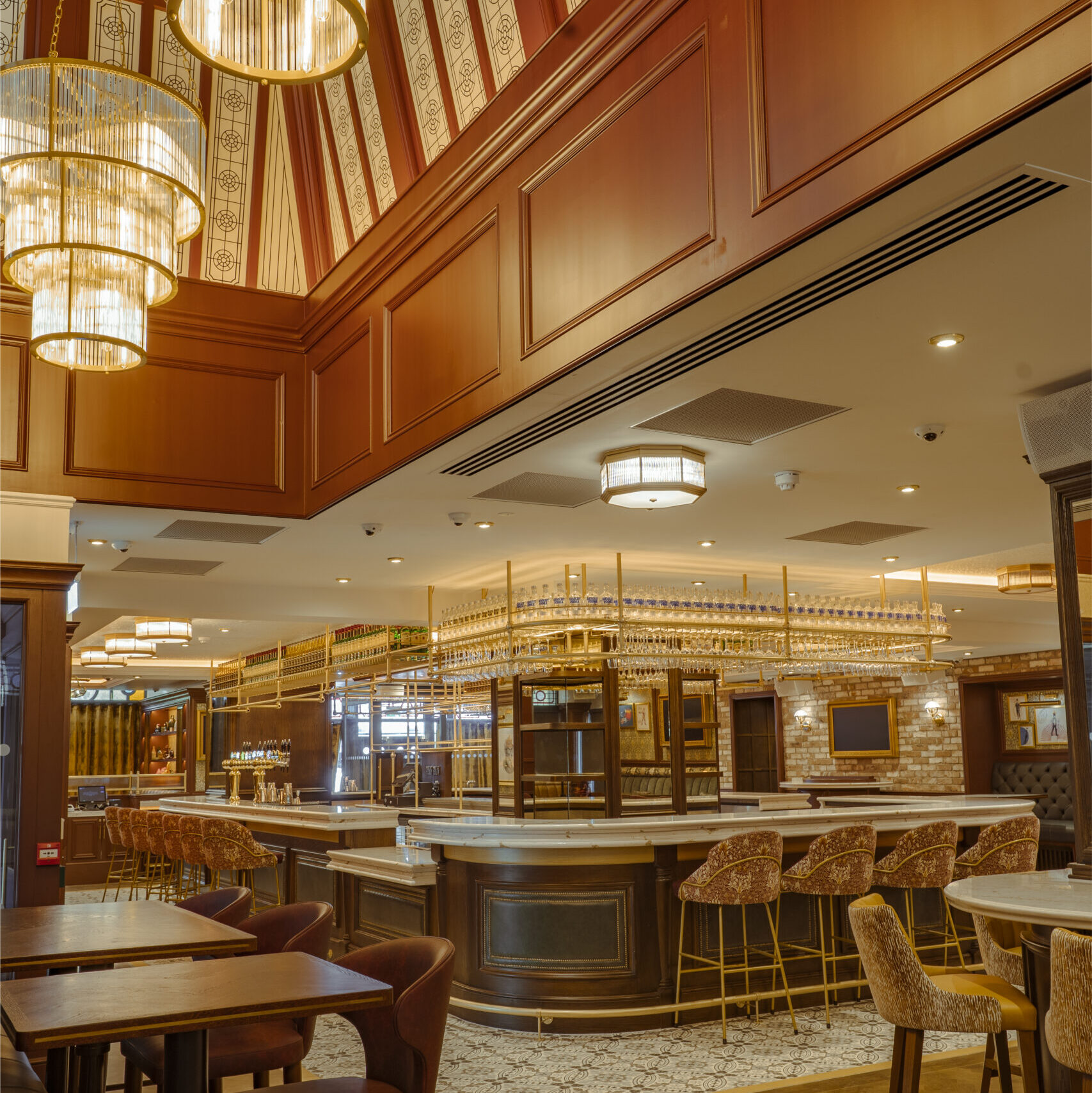 Cosy seating area and bar décor at The Mercantile Dublin, known as one of the best bars near Temple Bar Dublin.
