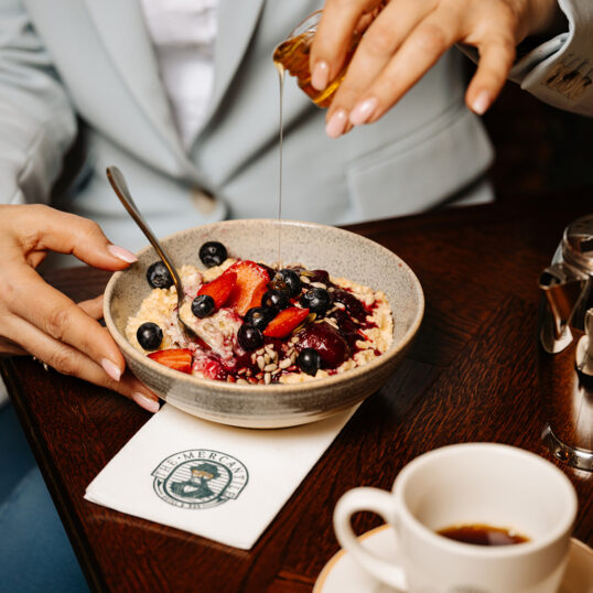 Breakfast at the Mercantile hotel